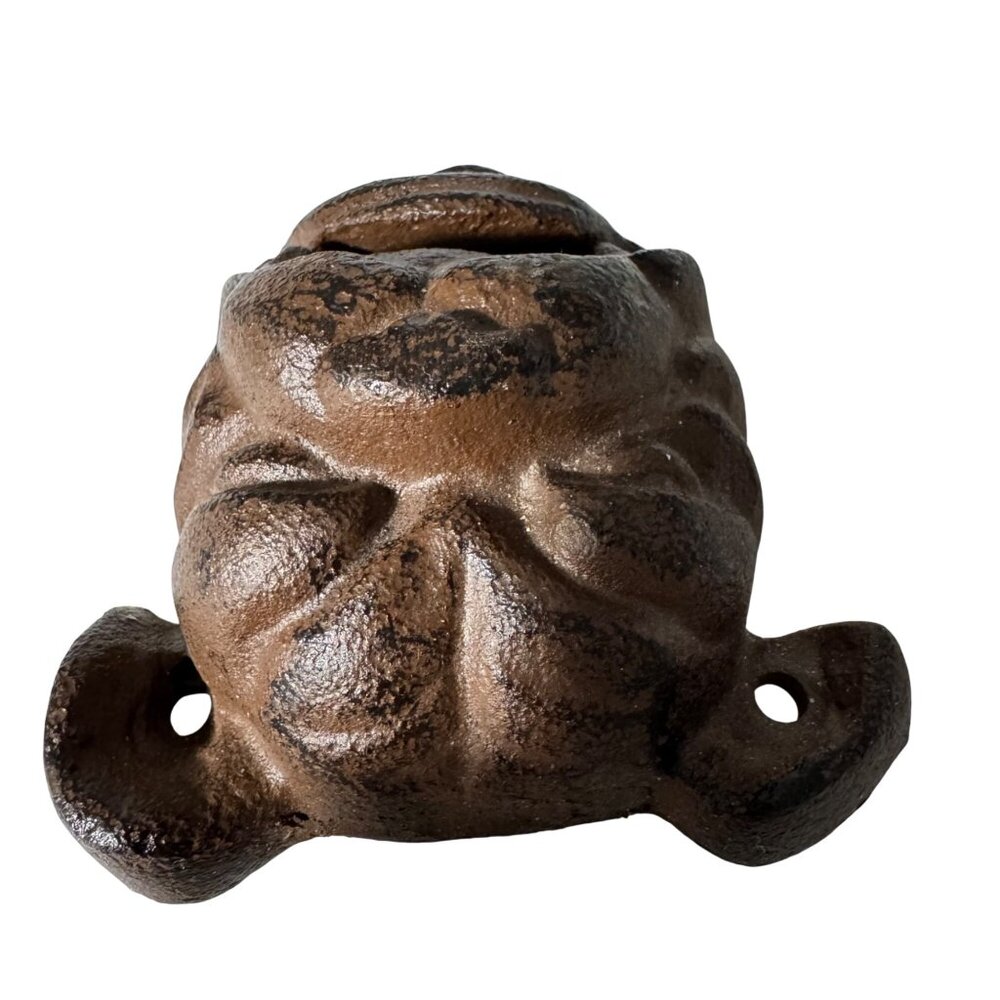 Rustic Bulldog Cast Iron Wall-Mount Bottle Opener Brown Man Cave Decor 4 Inches - Picture 5 of 10
